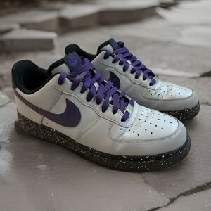 Nike Air Force 1 Low Men's‎ 9 Wolf Grey/Court Purple 488298‑060 GreyPurple